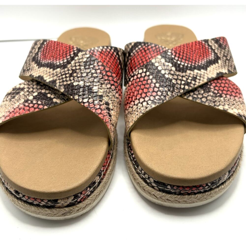 Vince Camuto Snakeskin Print Slide Sandals – Size 10 - Picture 4 of 7